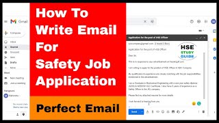 How To Write Email For Applying Safety Job Application | How To Write A Perfect Email for Safety screenshot 4