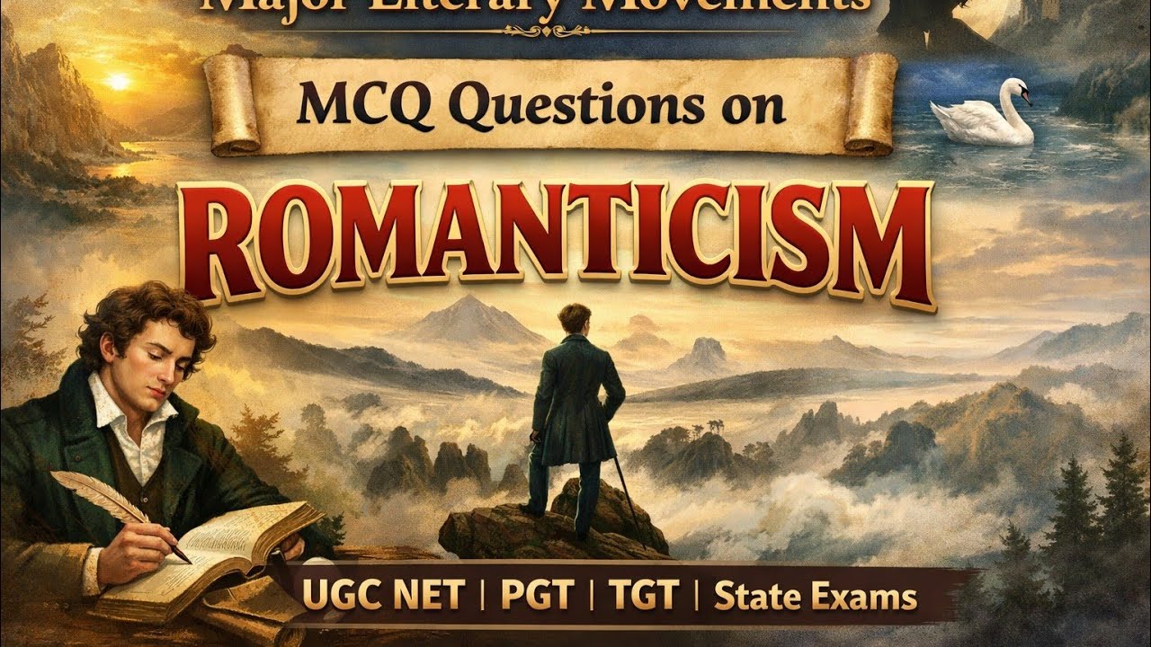 Romanticism MCQs P-1 RPSC 1st Grade | English Literature | UGC NET |  | 100 Important Questions