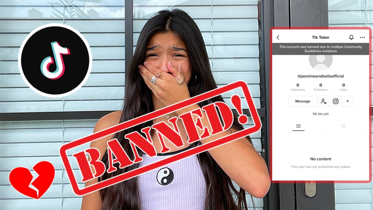 i got banned from tik tok!!!EMOTIONAL*** YouTube