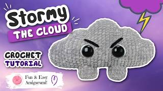 Storm Cloud Crochet Tutorial | Amigurumi Weather Pattern