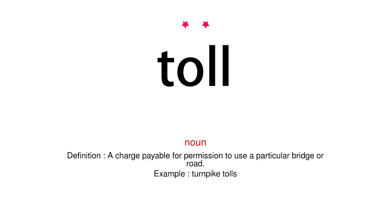 How To Pronounce Toll Vocab Today Youtube