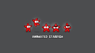 animated starfish cartoon character