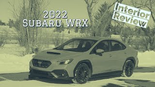 2022 Subaru WRX interior walkthrough
