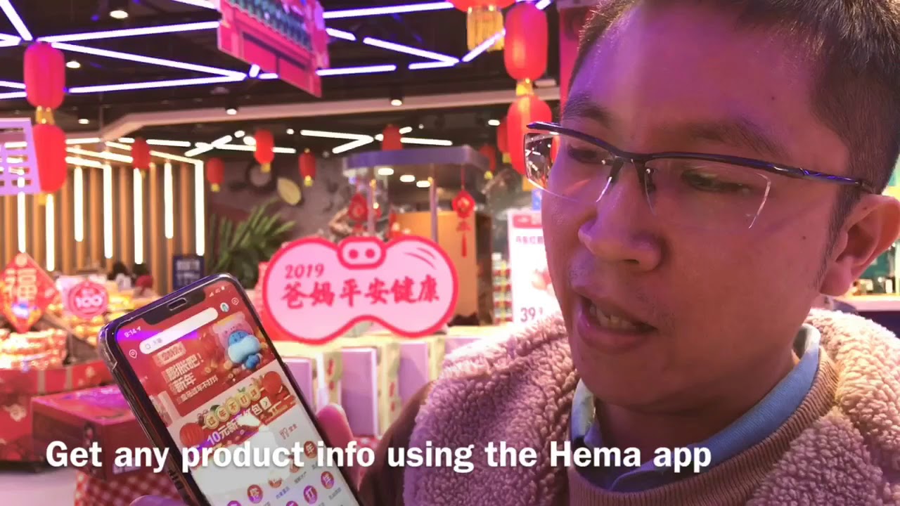 China’s Supermarket of the Future 'Hema' by Alibaba in Beijing, China