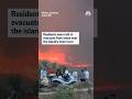 Firefighters battle wildfires on Greek island of Chios