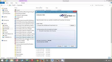Install Visual Basic 2010 Express