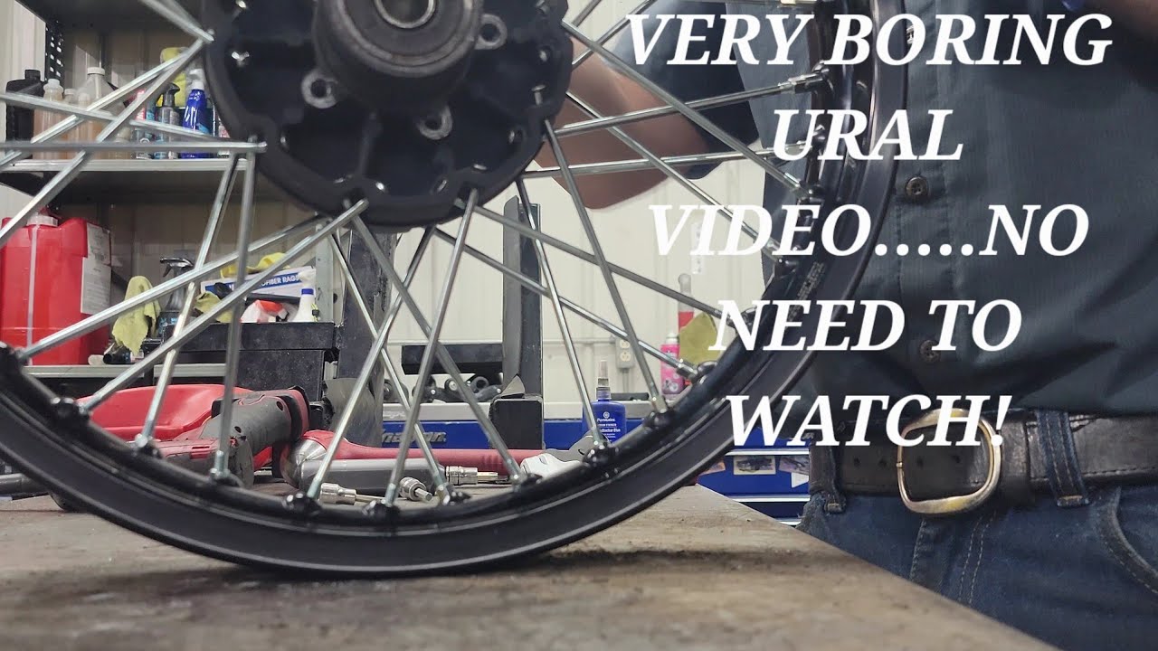 Ural Sidecar Motorcycle VERY Boring Wheel Lacing Video.....how many views can we get? YouTube