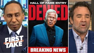 First Take They Are Boycotting Patriots - Stephen A. On Robert Kraft Gets Hof Snub After Belichick