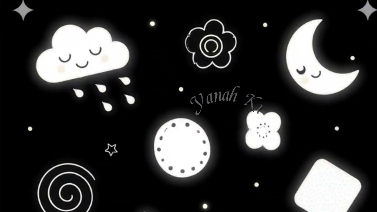 Low Stimulation Sensory Video for Babies | Black & White Shapes 