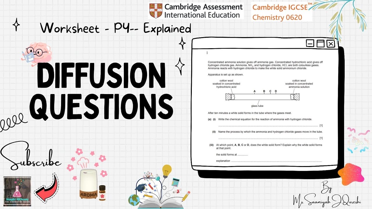 ''Diffusion P4'' | IGCSE Chemistry Worksheet Solution | Past Papers ...