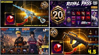 🛑 Big Change 4.5’ Tidal Embrace M4 in 4.5v✅ // A20 Royal Pass Rewards || Bgmi Mythic Forge 4.5 screenshot 3
