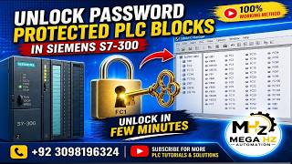 Siemens S7-300 PLC Blocks Password Unlock | Remove Protected OB/FB/FC/DB Blocks(100% Working Method)