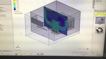 CFD data center flow simulation profile