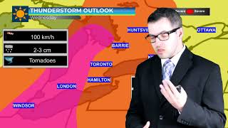 Severe Thunderstorms Expected across Southern Ontario