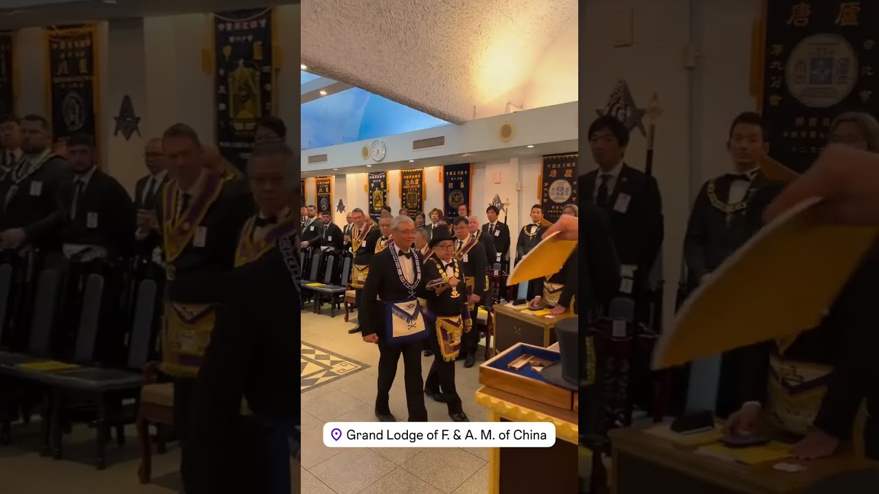 Taiwan, Taipei. Annual Assembly of the Grand Lodge of China. Installation of the new grand master.