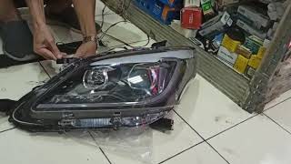 Headlamp innova 2012 - 2015 led bar sein running includ Bohlam LED