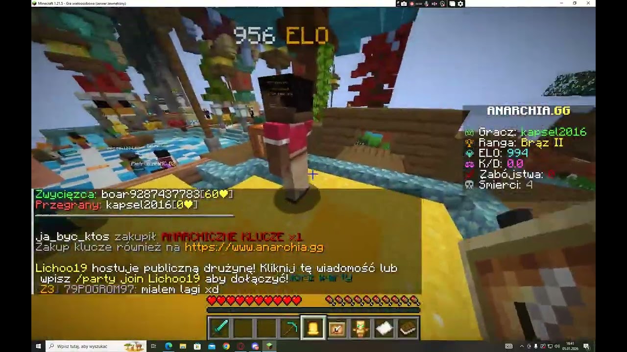 pov: ja sie bije a tu cheater na anarchia.gg na trybie duels [: