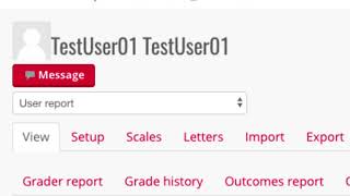 Moodle 3.2 - Student and Teacher view of the gradebook