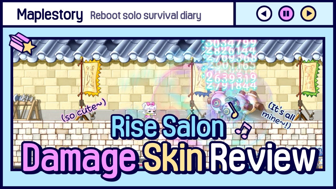 [Maplestory] Rise Random Damage Skin Box Review YouTube