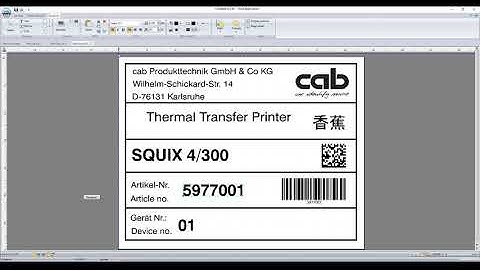 cablabel S3 tutorial: Label set up