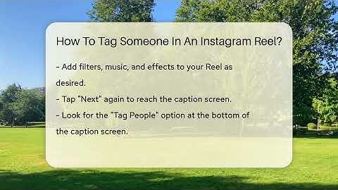 How To Tag Someone In An Instagram Reel? - Everyday-Networking