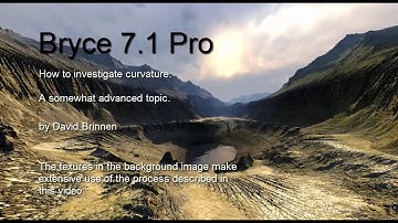 How to investigate curvature - an advanced Bryce tutorial by David Brinnen.