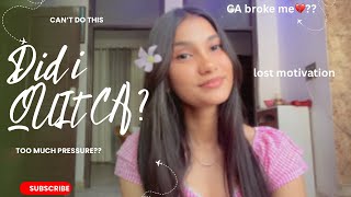 Did i QUIT CA??💔😨 | Lost motivation | Life update | NO MOTIVATION LEFT…….