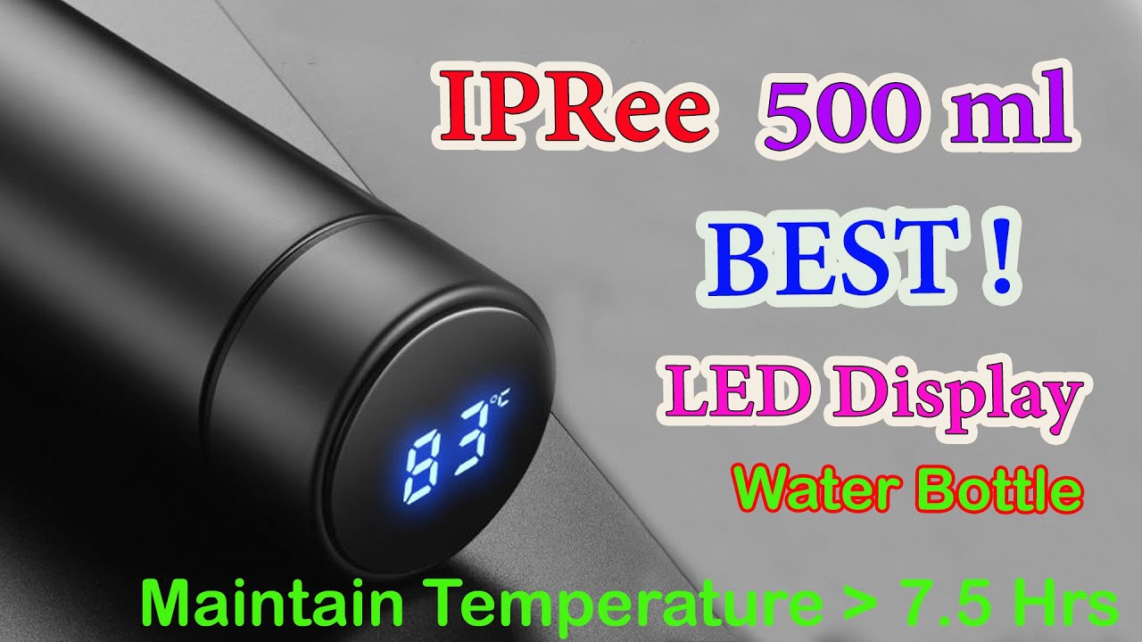 Stainless Steel Smart Water Bottle, Leak Proof, Double Walled, Keep Drink  Hot & Cold, LCD Temperature Display