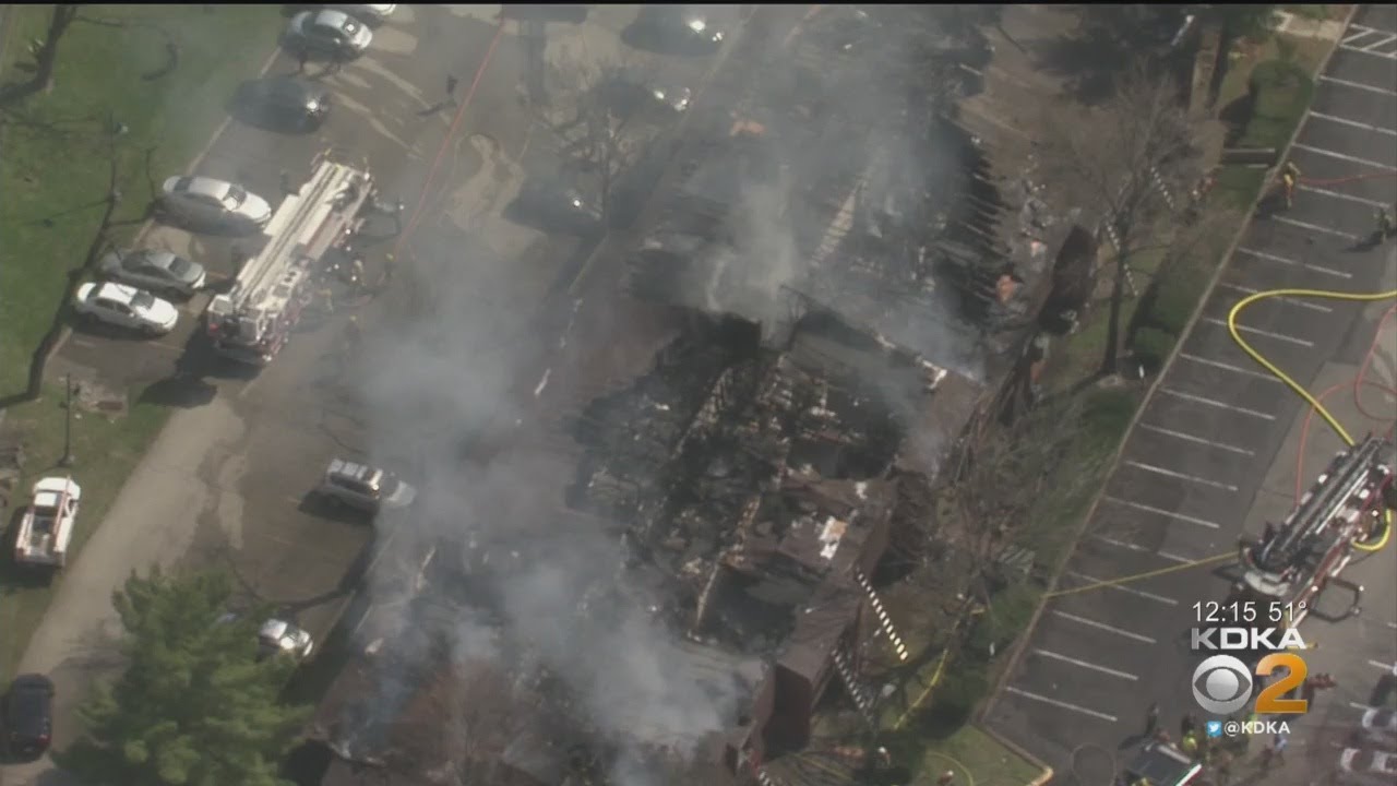 Crews Battle Fire At Apartment Complex In McCandless - YouTube