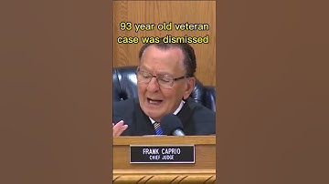 The Sick Truth of 93-year-old Veteran Case Was Dismissed #judgecaprio #courtroom #trafficcourt