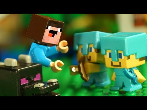 Видео: ДОМ в КРИПЕРЕ для Лего НУБика Майнкрафт - Анимация