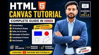 Learn HTML5 Canvas in Hindi | Draw Shapes, Circles & Graphics