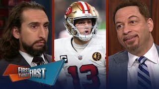 Eagles DC calls Purdy ‘slippery’, trust 49ers or Eagles more in matchup? | NFL | FIRST THINGS FIRST