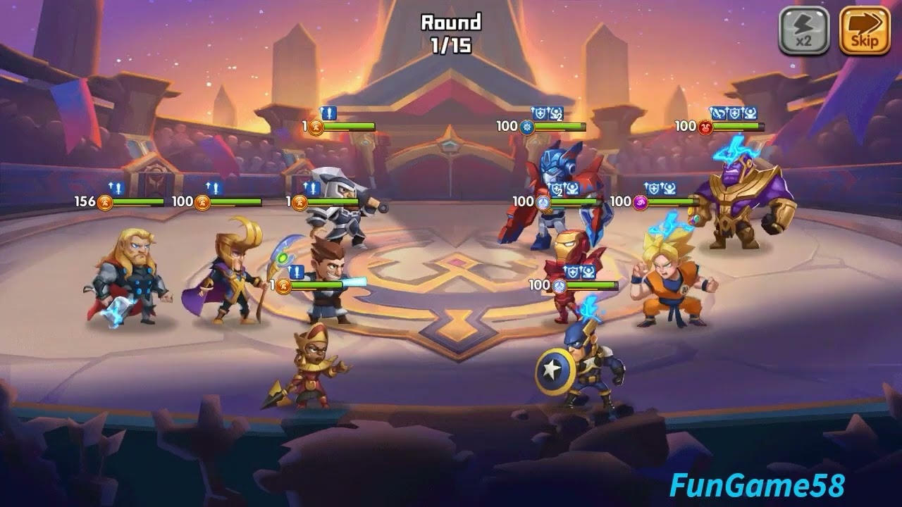 AFK Heroes idle RPG   Review gameplay several heroes in arena✨