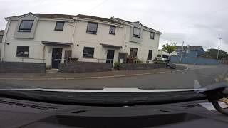Driving in UK (Devon), a journey through small villages.