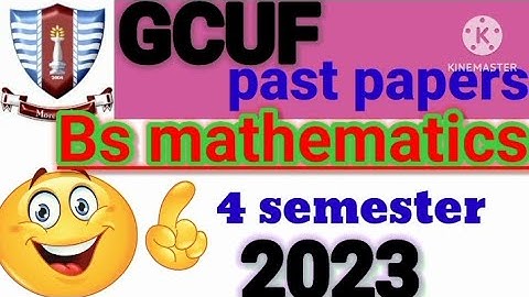 Bs Mathematics 4 semester  past paper   # GCUF # past paper# affiliate colleges
