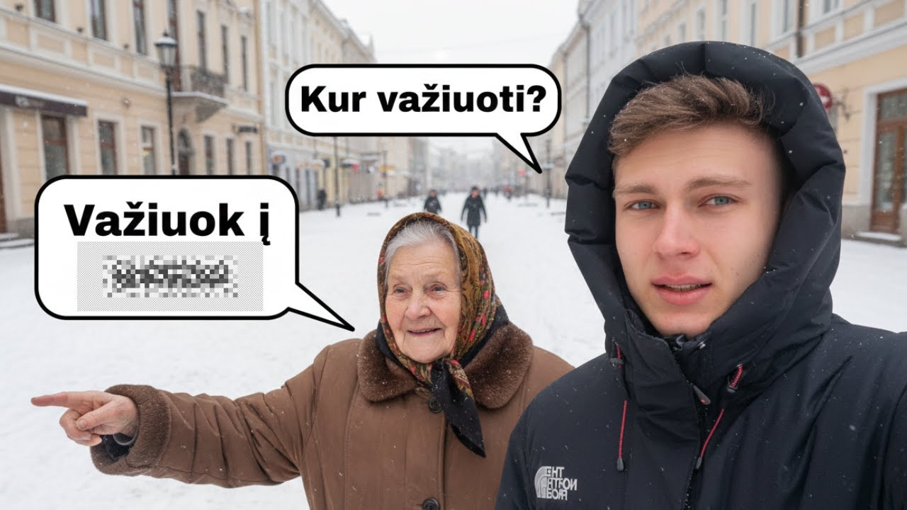 video VAŽIUOJU TEN KUR ŽMONĖS LIEPIA