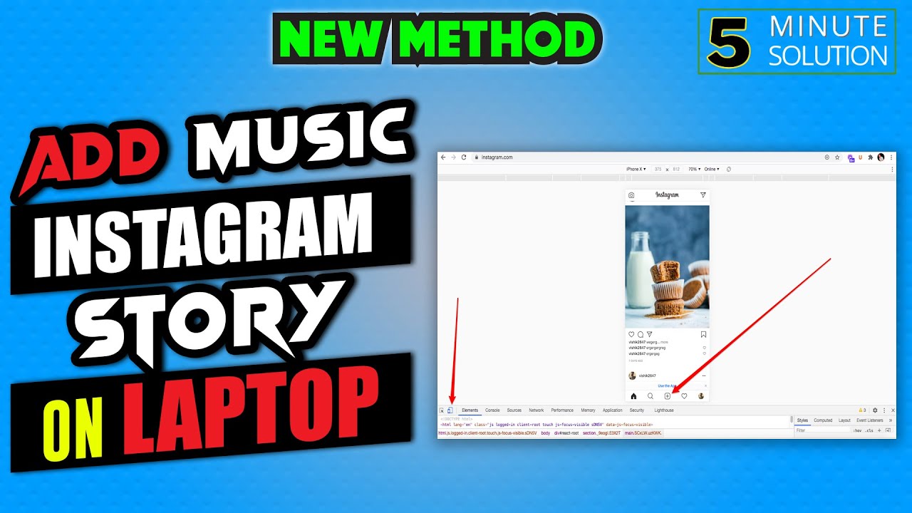 How to add music to instagram story on laptop 2024 [EASY] YouTube