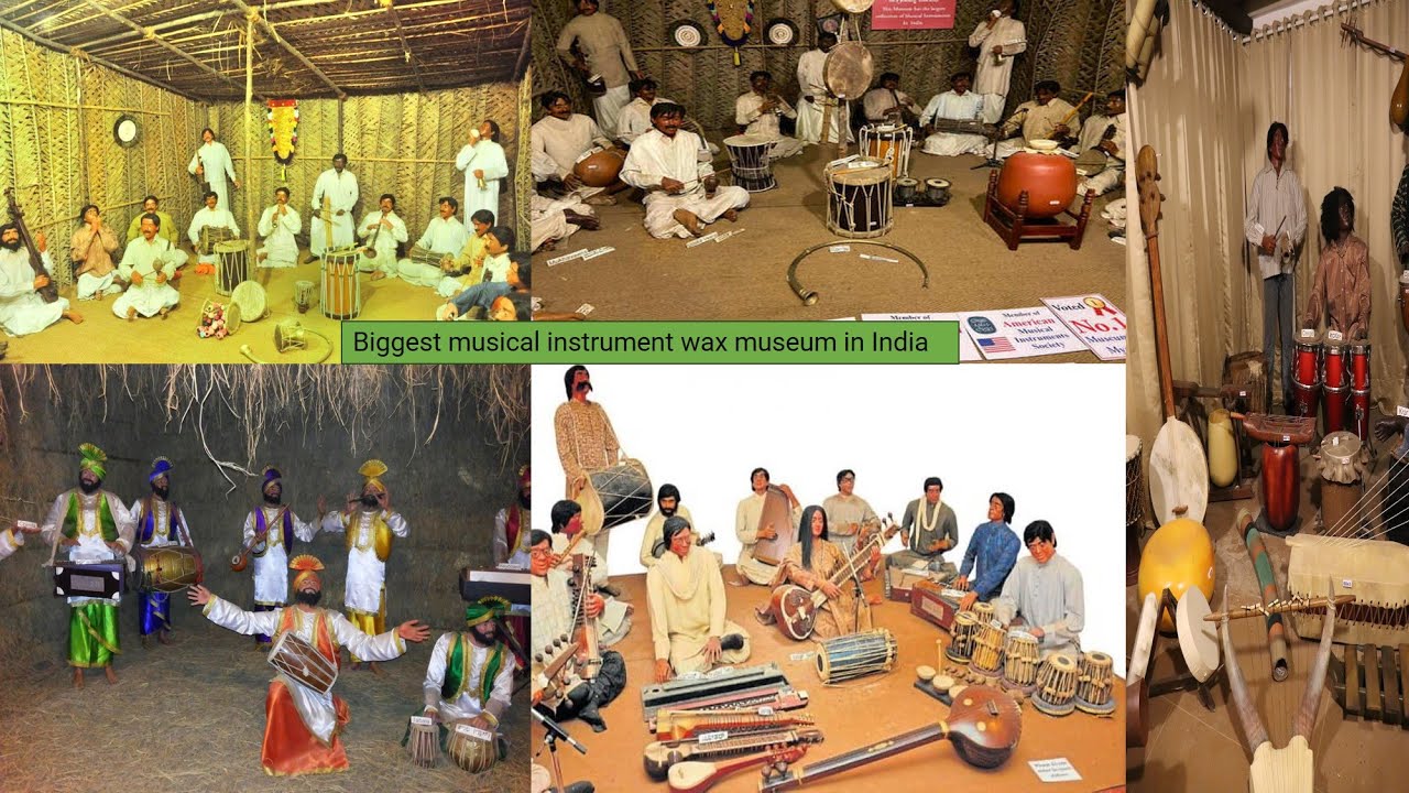 Biggest musical instrument wax museum in India| Musical instrument wax museum