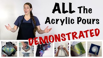 Let Me Show You ALL The Acrylic Pouring Techniques! Back to Basics With Fluid Art