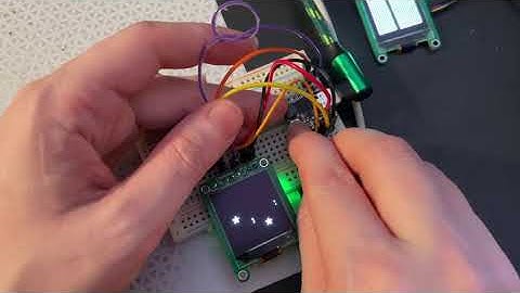 128x128 Monochrome OLED proto test!