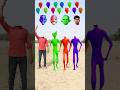 three danda nadang dancing alien cute brother - correct head matching vfx video #viral #vfx