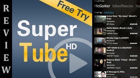 WP7 App Review: SuperTube (WMPowerUser.com)