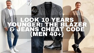 Look 10 Years Younger: The Blazer & Jeans Cheat Code (Men 40+)