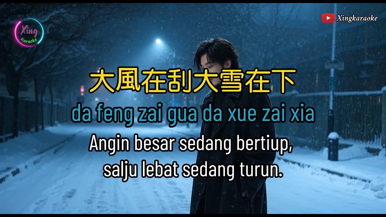 Da feng zai gua da xue zai xia 大風在刮大雪在下  ,  王一佳  Wang Yi Jia #動態歌詞Pinyin Lyrics
