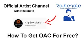  Artist Channel With Routenote | Free |@routenote |