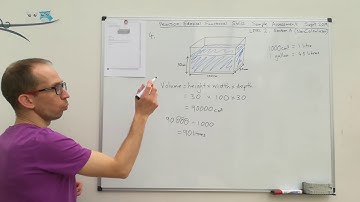 Reform maths functional skills Sample Assessment L2 (Non-Calc) - Q4 (VOLUME & CONVERSION)