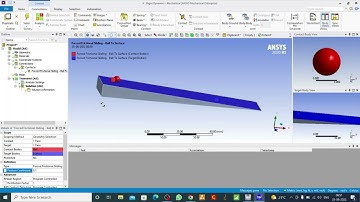 Rigid Dynamics | Ball Moving(Sliding) on stationary surface in Ansys Workbench | Gravitational Force