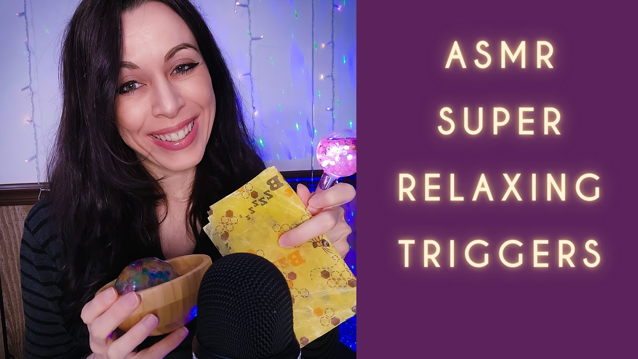 ASMR Super Relaxing Triggers (Tapping, Water, Squishy Balls, Beeswax