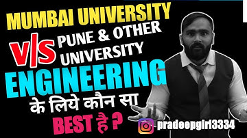 MUMBAI v/s PUNE and OTHER UNIVERSITY ENGINEERING के लिए कौन सा BEST है ? | @pradeepgiriacademy